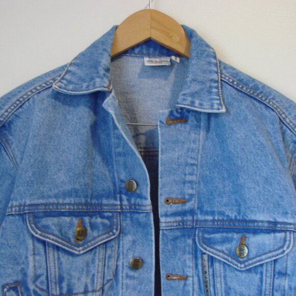 Vintage 80s 90s L.A. Blues Denim Jean Jacket Size Large - Picture 2 of 14
